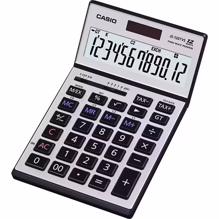 ماشین حساب رومیزی کاسیو مدل JS-120TVS