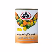 کنسرو مخلوط سبزیجات گرم یک و یک 400 گرمی