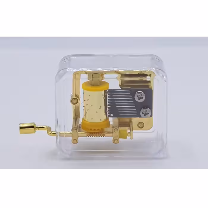 جعبه موزیکال طرح شیشه ای مدل Golden Glass