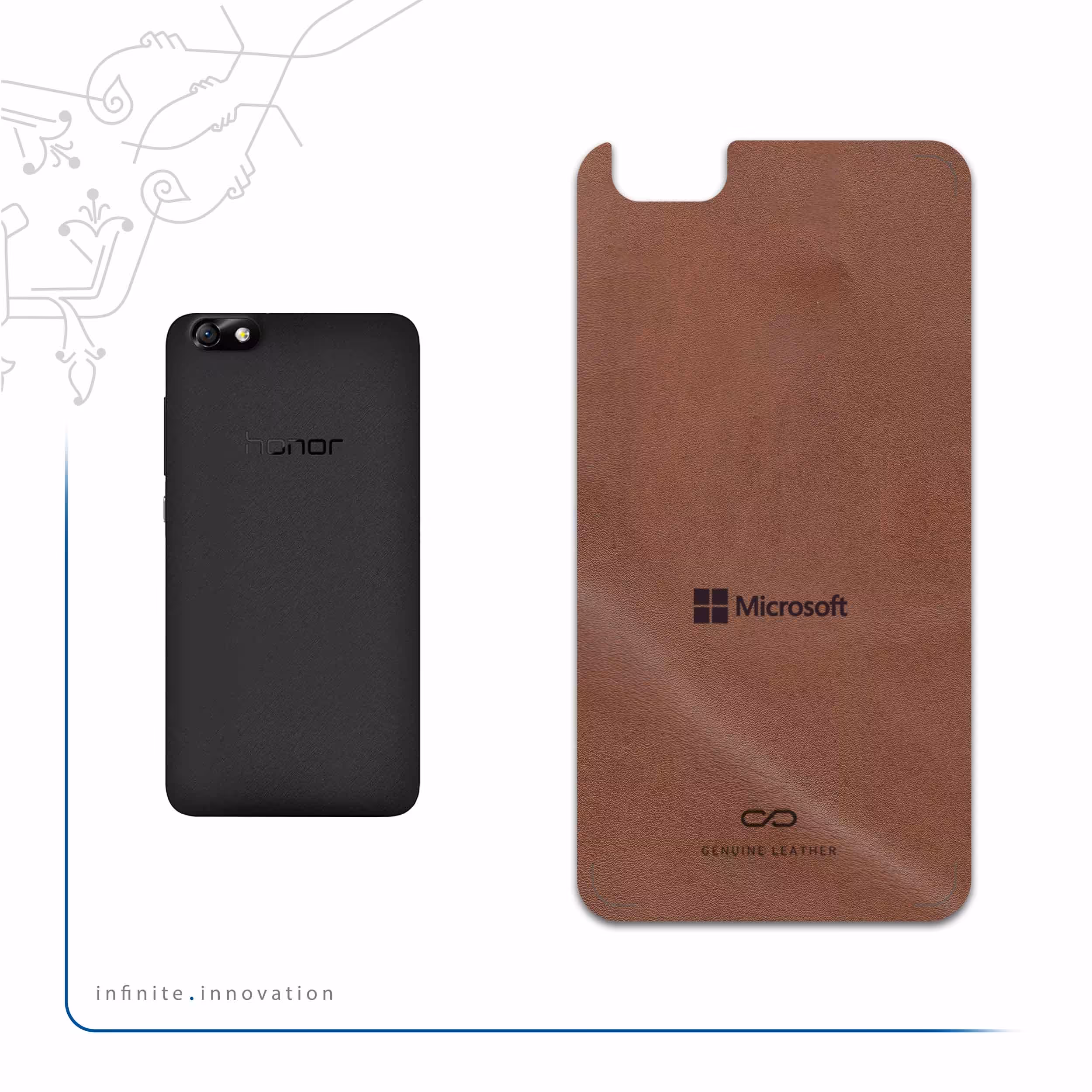 برچسب پوششی ماهوت مدل MNL-MCRSFT مناسب برای گوشی موبایل آنر 4X