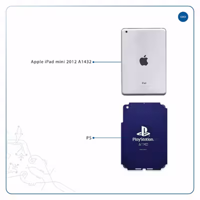 برچسب پوششی ماهوت مدل PS مناسب برای تبلت اپل iPad mini 2012 A1432