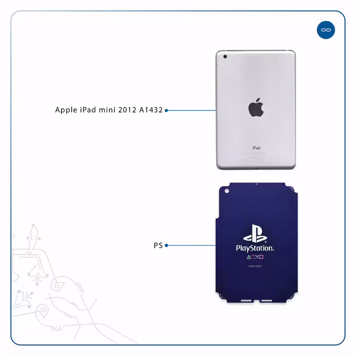 برچسب پوششی ماهوت مدل PS مناسب برای تبلت اپل iPad mini 2012 A1432