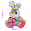 عروسک طرح خرگوش مدل RainBow کد SZT/21 ارتفاع 34 سانتی متر
