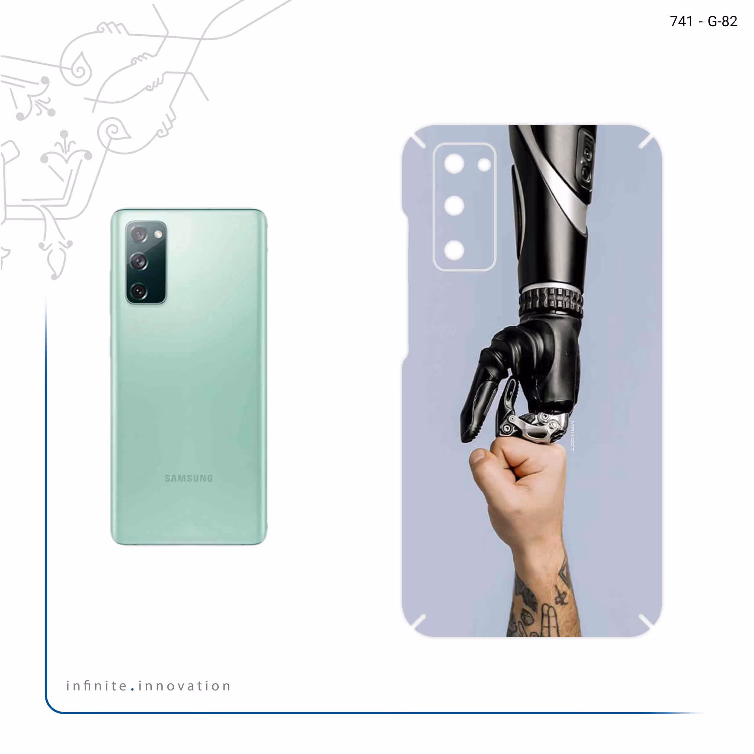 برچسب پوششی ماهوت مدل Robotics مناسب برای گوشی موبایل سامسونگ Galaxy S20 FE