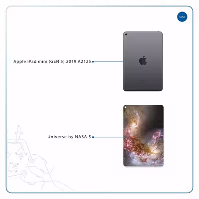 برچسب پوششی ماهوت مدل Universe-by-NASA-5 مناسب برای تبلت اپل iPad mini (GEN 5) 2019 A2125