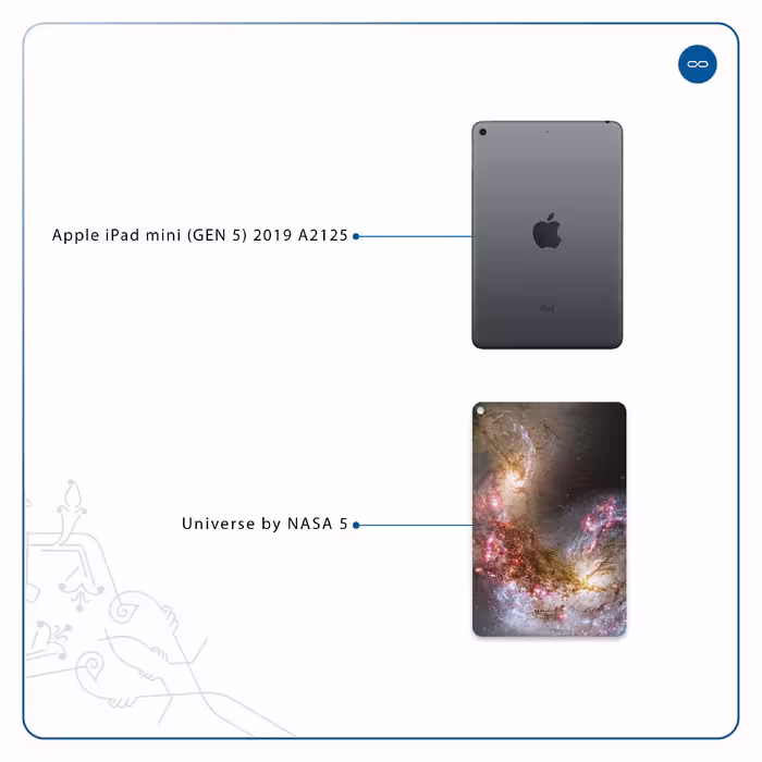 برچسب پوششی ماهوت مدل Universe-by-NASA-5 مناسب برای تبلت اپل iPad mini (GEN 5) 2019 A2125