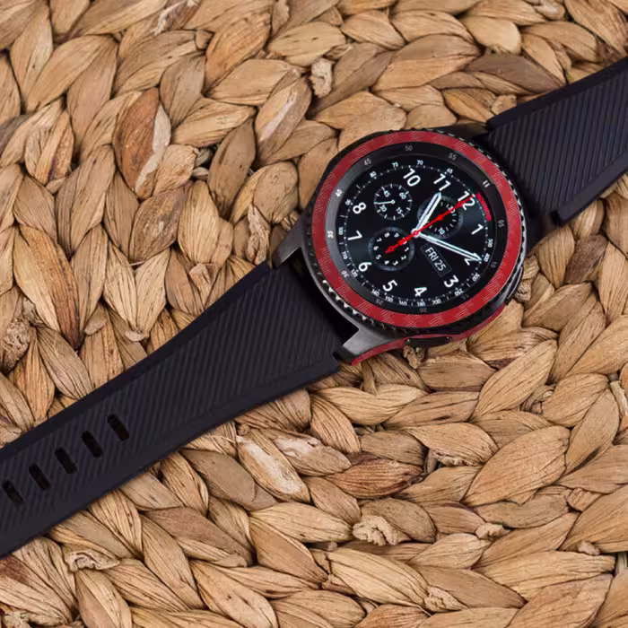 برچسب ماهوت طرح Red-Fiber مناسب برای ساعت هوشمند سامسونگ Galaxy Gear S3 Frontier