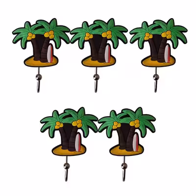 آویز حوله مدل نخل بسته 5 عددی