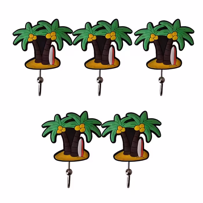 آویز حوله مدل نخل بسته 5 عددی