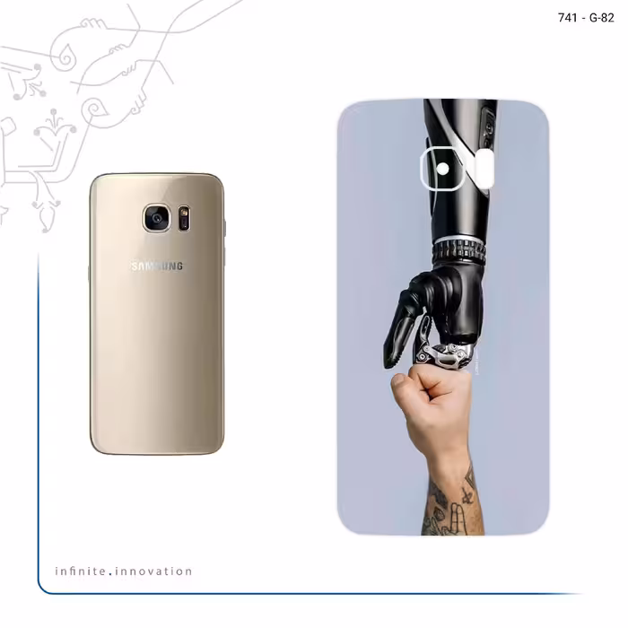 برچسب پوششی ماهوت مدل Robotics مناسب برای گوشی موبایل سامسونگ Galaxy S7 Edge