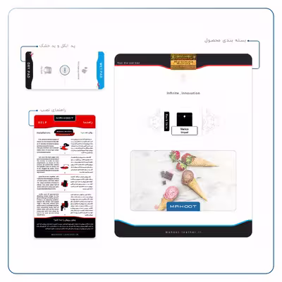برچسب پوششی ماهوت مدل Funnel ice cream مناسب برای تبلت وریکو Unipad