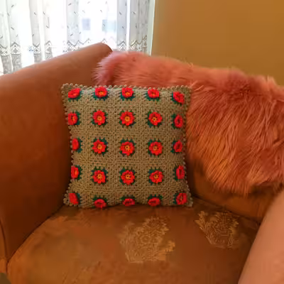 کاور کوسن بافتنی مدل لیلیان