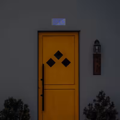 چراغ دیواری نئون دیزاین طرح Open_BL