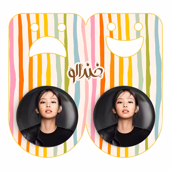 پیکسل خندالو مدل جنی گروه بلک پینک کد 2988 به همراه مگنت