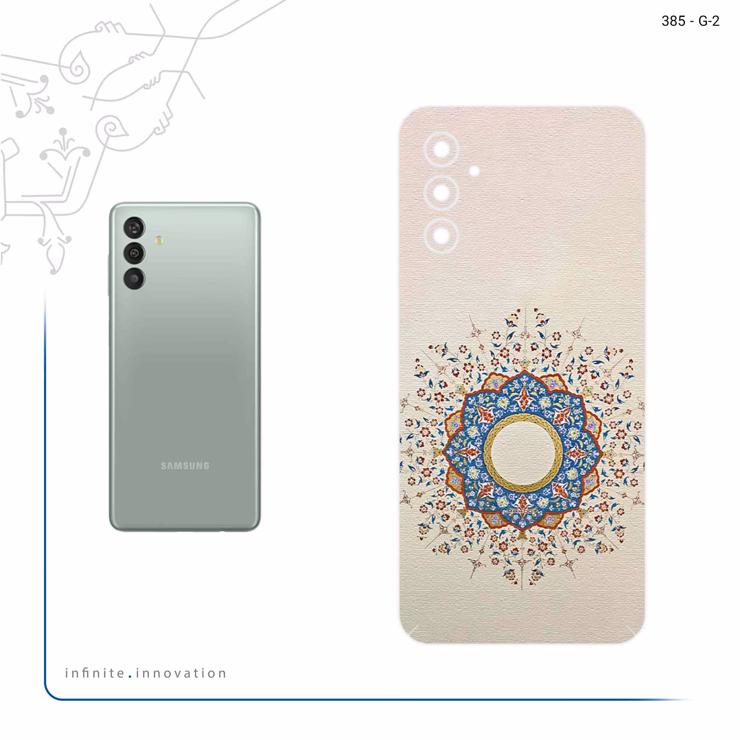 برچسب پوششی ماهوت مدل Art of Illumination 1 مناسب برای گوشی موبایل سامسونگ Galaxy M13 (India)