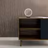 چراغ رومیزی ریموت دار مدل CIRCLE-GL_WHT-GLASS