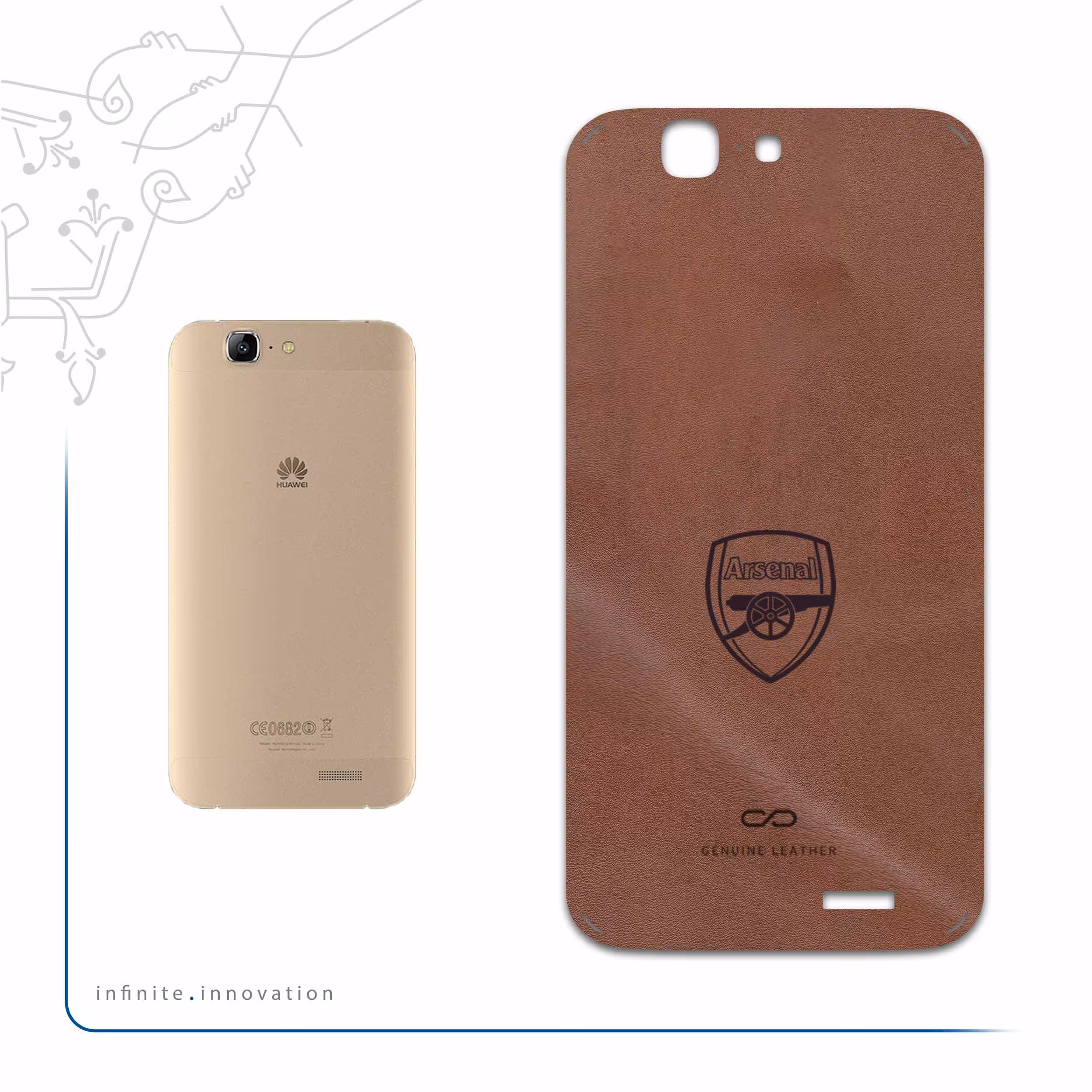 برچسب پوششی ماهوت مدل MNL-ARSNL مناسب برای گوشی موبایل هوآوی Ascend G7