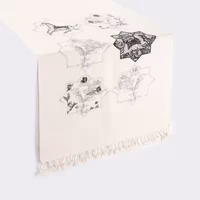 رومیزی چاپ دستی گدار مدل رخش