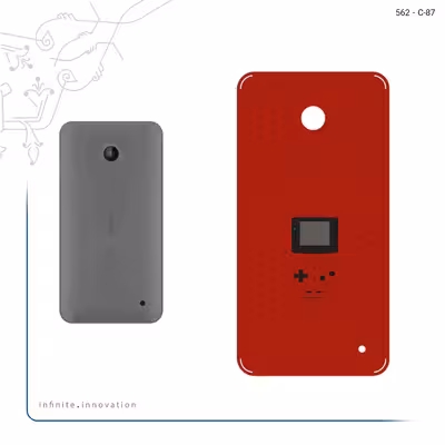 برچسب پوششی ماهوت مدل Minimal GameBoy Icon مناسب برای گوشی موبایل نوکیا Lumia 630