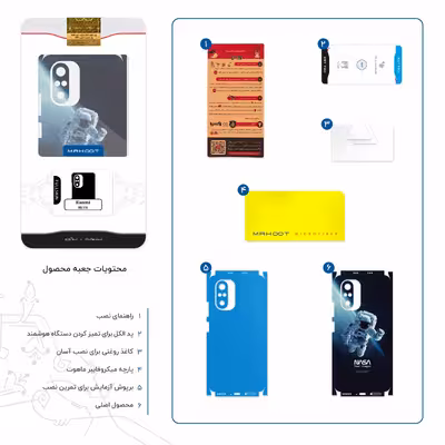 برچسب پوششی ماهوت مدل NASA-Astronaut-FullSkin مناسب برای گوشی موبایل شیائومی Mi 11i