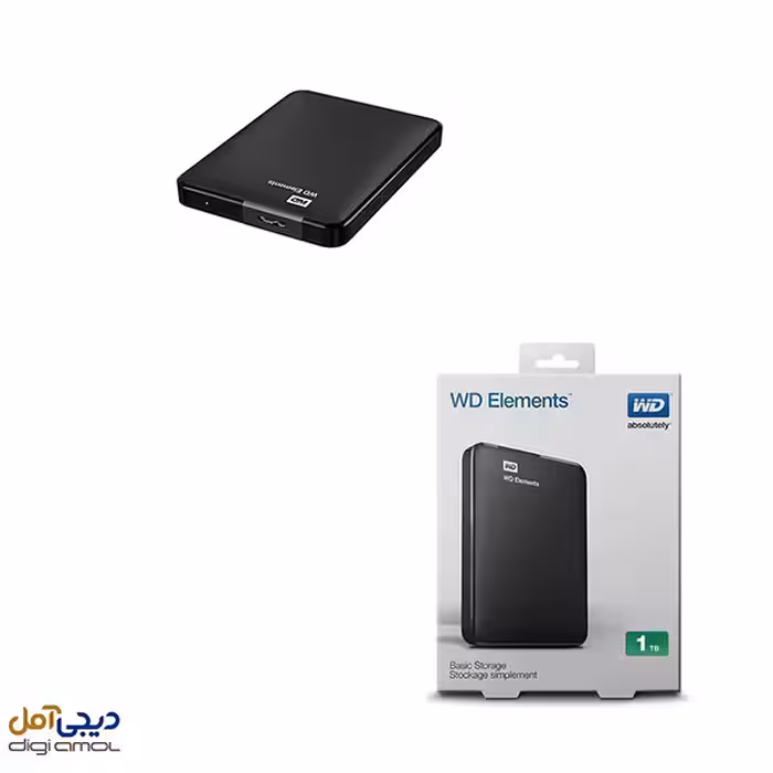 هارد اکسترنال Elements وسترن دیجیتال 1 ترابایت