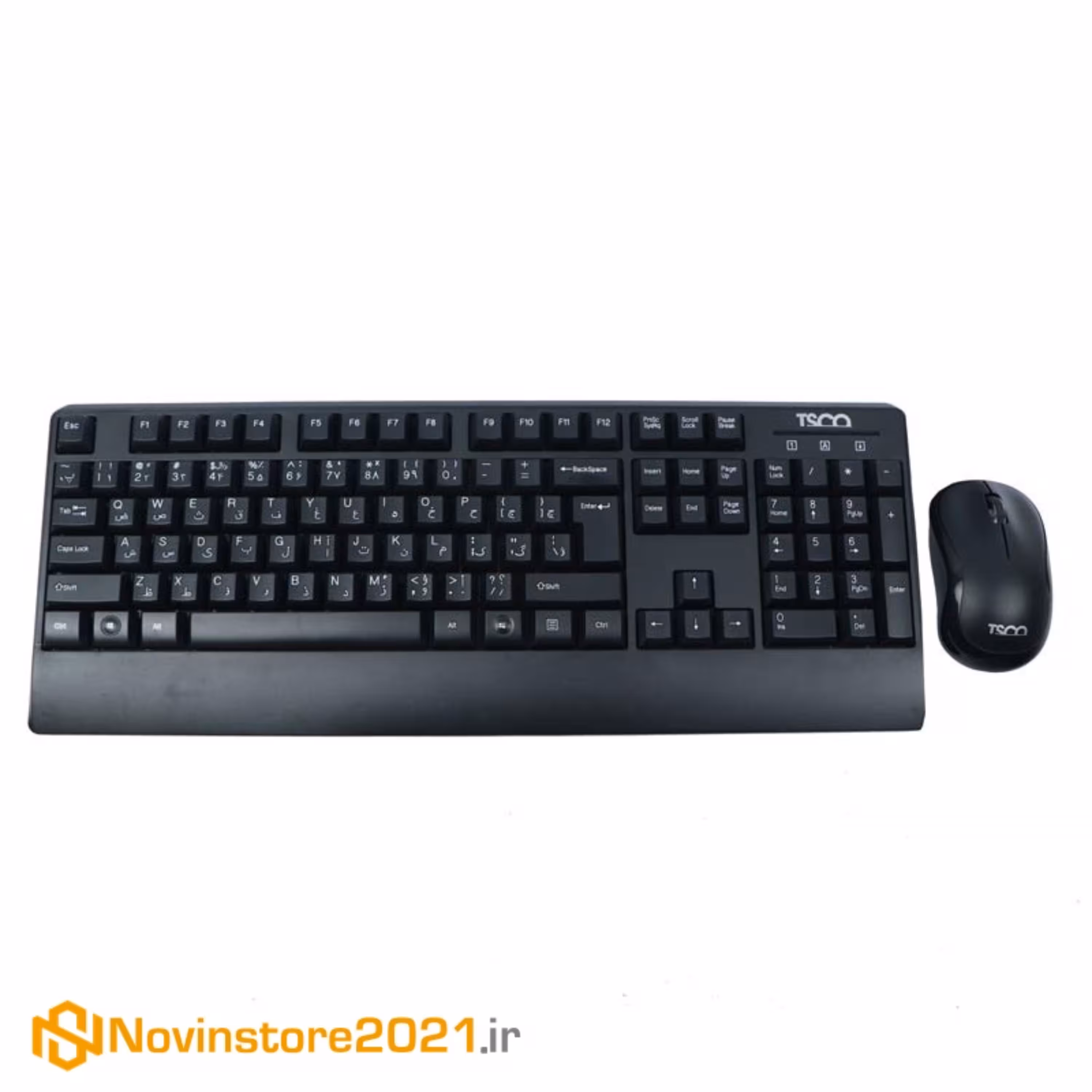 کیبورد و موس بی سیم تسکو - کیبورد و ماوس بی سیم تسکو مدل TKM 7022W