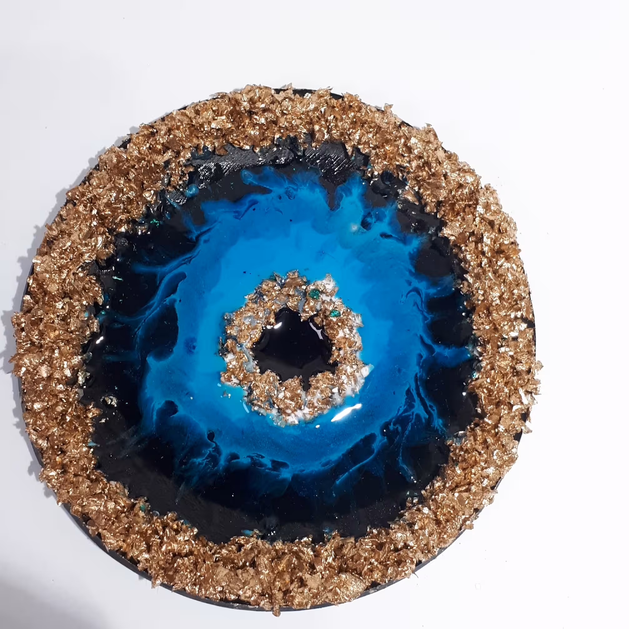 دیوارکوب چشم نظر رزینی 15سانت ساخته شده با کیریستال