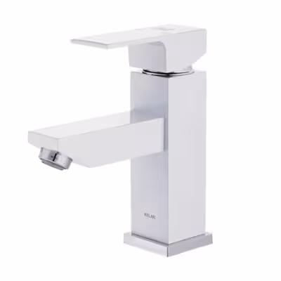 شیر روشویی فلت سفید