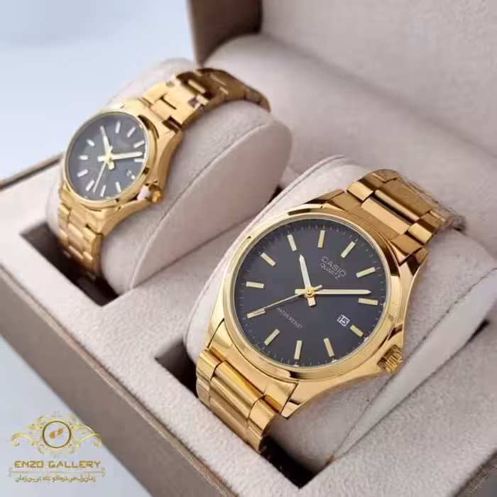 ساعت ست مردانه زنانه کاسیو فلزی جدید  casio c349