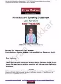 کتاب KIRAN MAKKAR SPEAKING GUESSWORK IELTS JAN-APR 2025