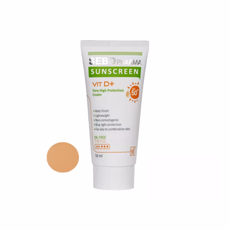 کرم ضد آفتاب SPF50 فاقد چربی سبو فارما مای فارما مناسب پوست چرب و مختلط 50 میلی لیتر