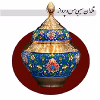 قندان مسی مدل سیبی