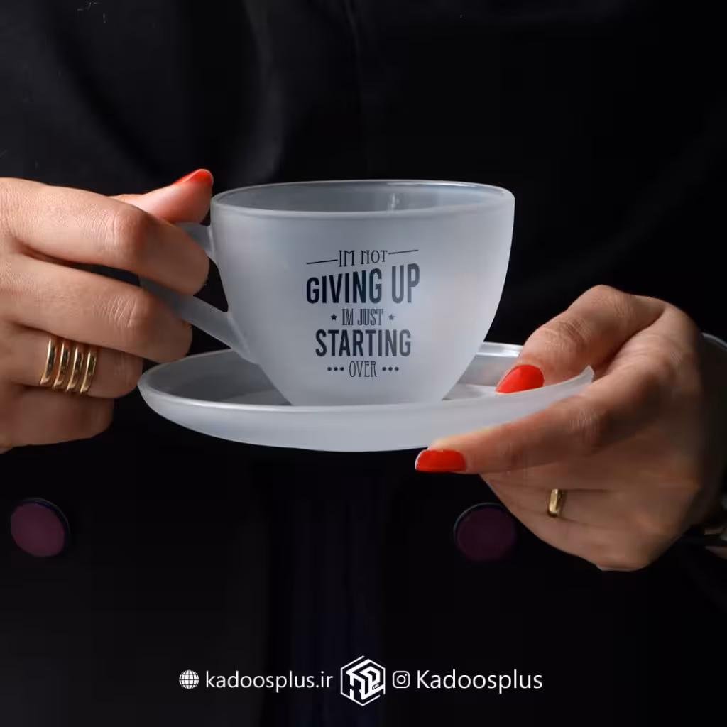 ست 6 عددی فنجان و نعلبکی یخی 310