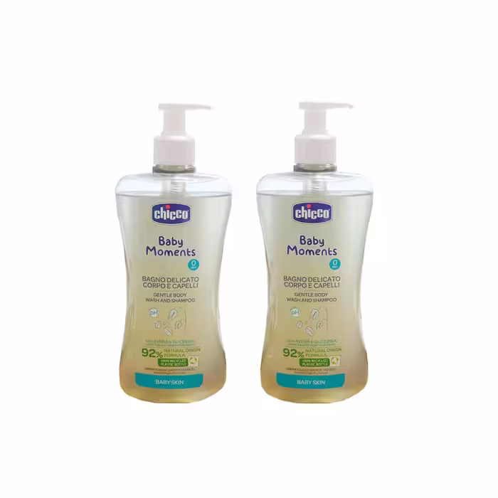شامپو سر و بدن کودک چیکو مدل  C10594 bagno حجم 500 میلی لیتر بسته 2 عددی