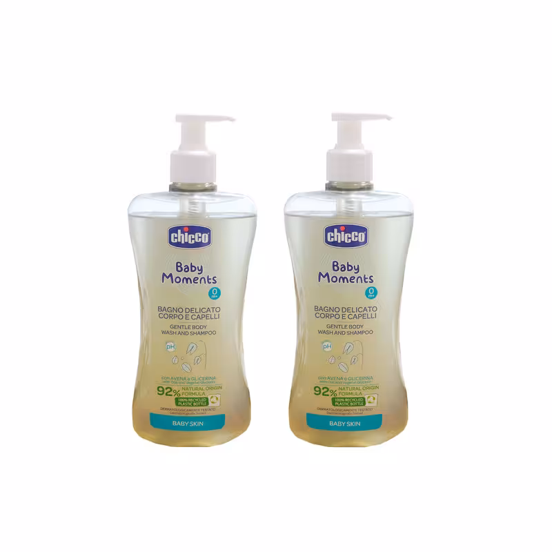 شامپو سر و بدن کودک چیکو مدل  C10594 bagno حجم 500 میلی لیتر بسته 2 عددی