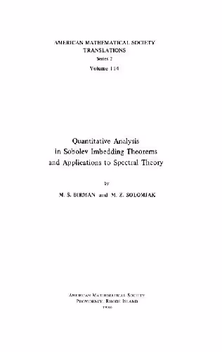 خرید و دانلود نسخه کامل کتاب Quantitative Analysis in Sobolev Imbedding Theorems and Applications to Spectral Theory