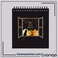 دفتر کاغذ مشکی کوچک کد 3 برند لانگو