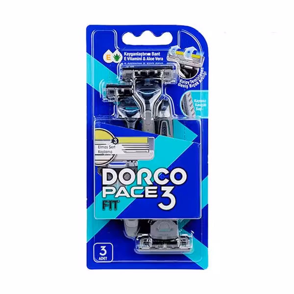 مشخصات، خرید و قیمت خودتراش مردانه 3 تیغ دورکو مدل PACE 3 FIT بسته 3 عددی ⭐️ ویان مارکت