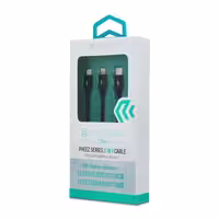 کابل سه سر USB-C، لایتنینگ و میکرو USB دیویا مدل Pheez طول 1.2 متر