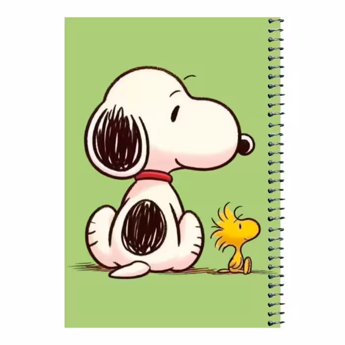 دفتر مشق 80 برگ اس جی مدل اسنوپی و جوجه