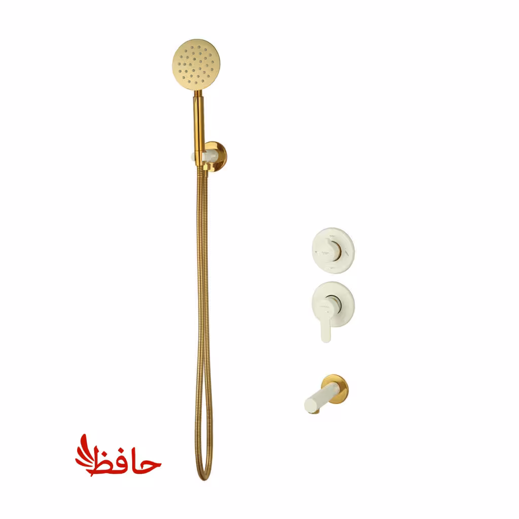 شیر حمام توکار راسان مدل ویوات تنسو شیری طلایی کلاس 4