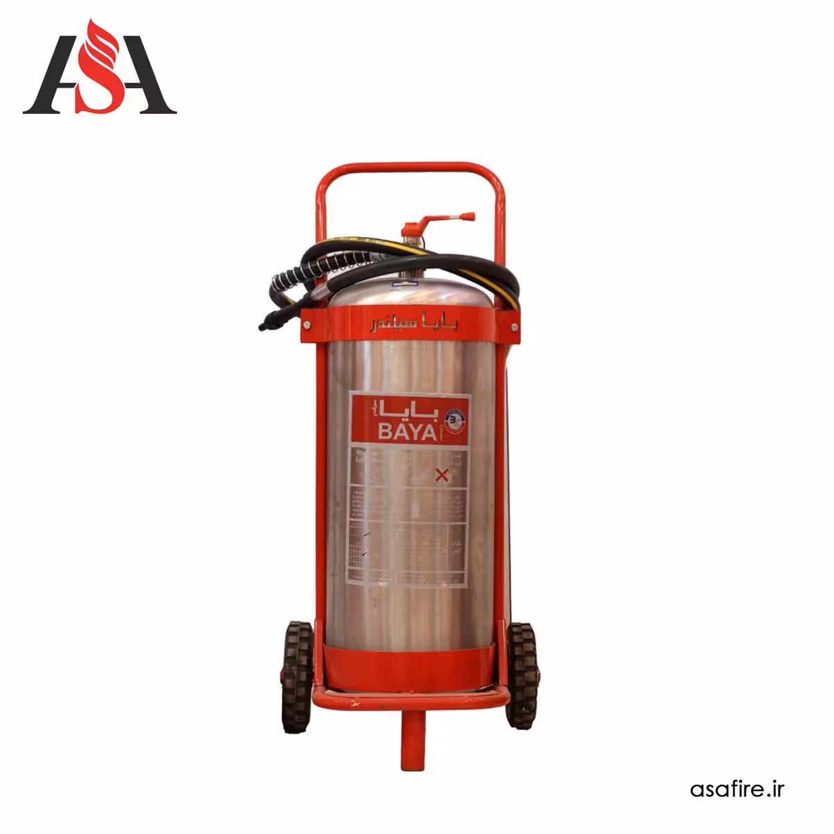 کپسول آتش نشانی 50 لیتری آب و گاز بدنه استیل بایا
