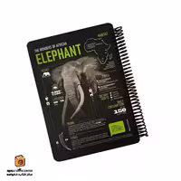 دفتر خط دار 100 برگ سری Africa طرح ELEPHANT پیل (PILL)