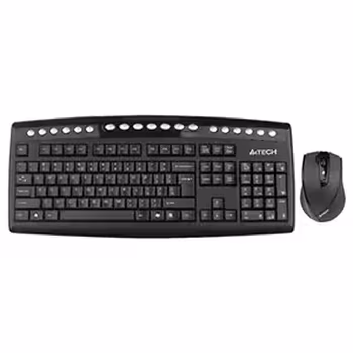 کیبورد و ماوس بی سیم ای فورتک مدل 9100F