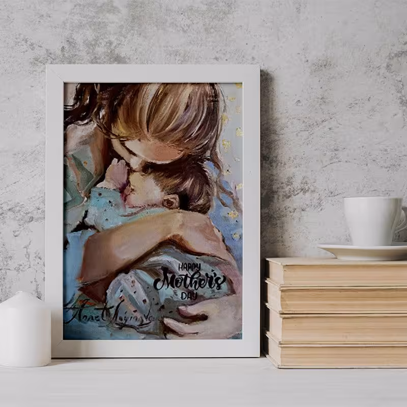 تابلو دکوراتیو هدیه روز مادر کد  YW2128