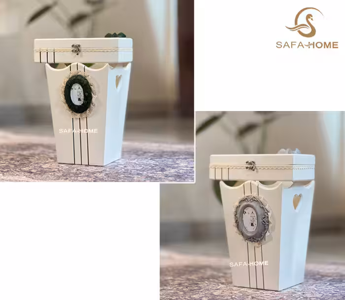 ست سطل و جادستمال دوژان طرح خطی ساده