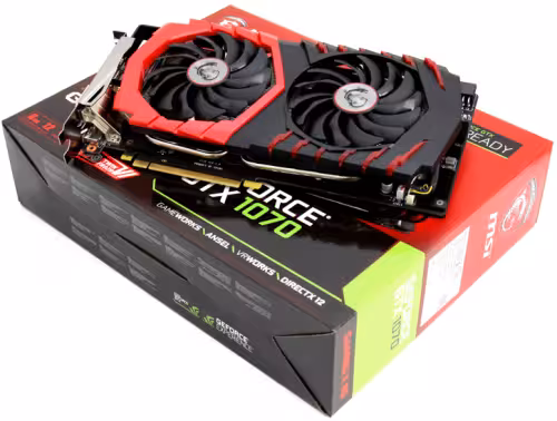 کارت گرافیک MSI GTX 1070 8G DDR5 GAMING X ( استوک همراه با کارتن )