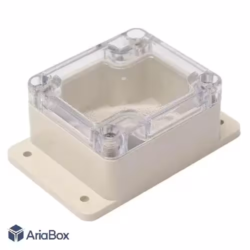 جعبه دیواری ضدآب الکترونیکی شفاف ABW225-A1TM با ابعاد 35×58×65 میلی متر