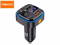 شارژر فندکی تایپ سی و یو اس بی 30 وات و گیرنده بلوتوثی رسی RQ08