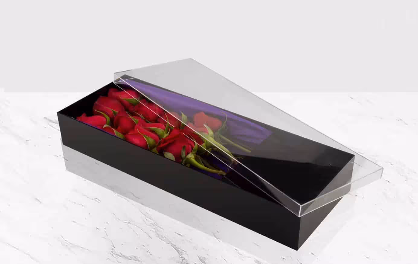 باکس گل Brilliant Red